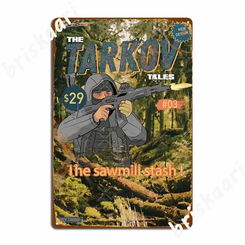 The Tarkov Tales Escape From Tarkov Metal Signs Designing Cave pub Cinema Living Room Wall Decor Tin sign Posters