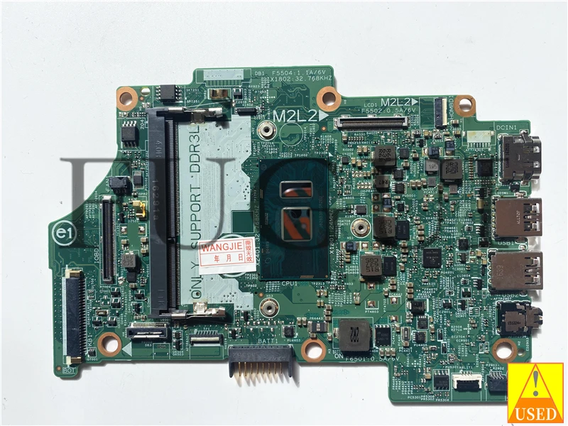 

For 7353 7359 0KN06J USED Laptop Motherboard SR2EU i3-6100U 14275-1 Fully Tested and Works Perfectly.