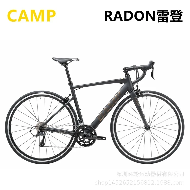 CAMP Radon ultra light aluminum alloy road bike R3000-2X9 speed dual V-brake, carbon fiber front fork