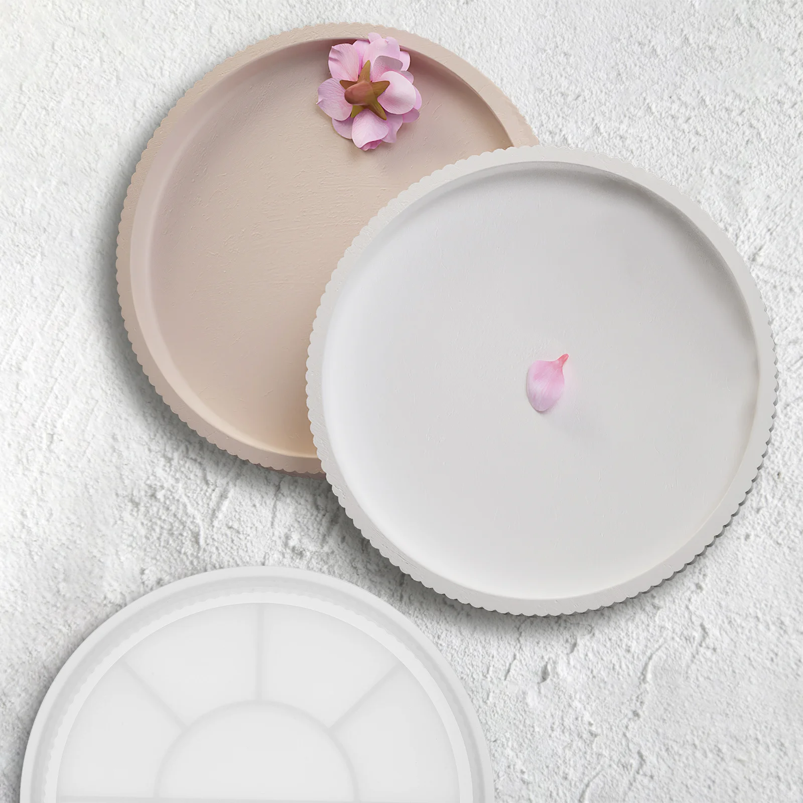 

1pcs Silicone Mold For Resin Epoxy Tray Storage Snacks Coaster Craft Polished Edge Bubble-Free Reusable Flexible High