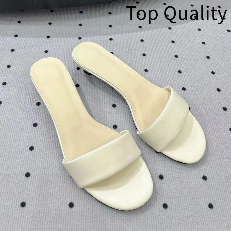 Women's fashionable real belt follow-up shoes women's casual and comfortable simple retro design slippers