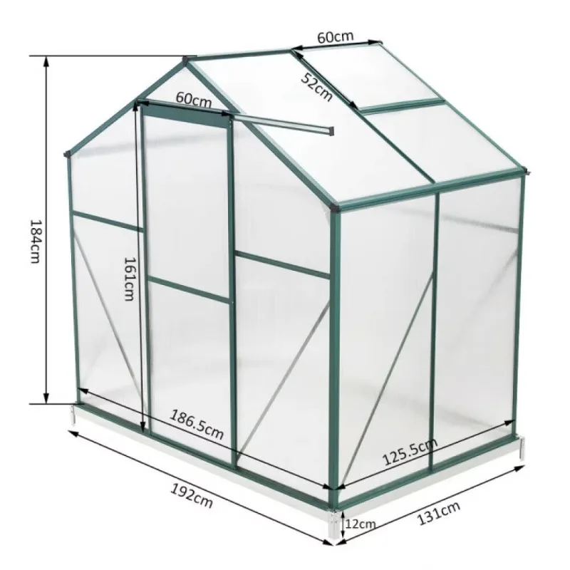 حديقة زراعية من البولي كربونات PC الدفيئة البيت الأخضر