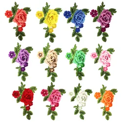 1pcs Sewing on Embroidery Flower Patch Lace Applique Trim Dress Decoration