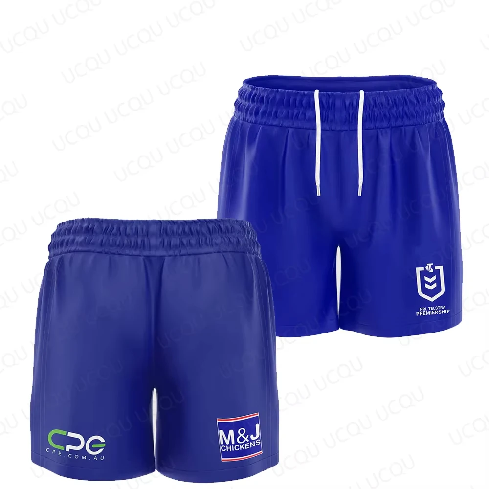 

2025 New Arrival Summer Australian NRL Canterbury-Bankstown Bulldogs 2025 Bulldogs Mens Training Shorts Kid Uniform Adult&Kids