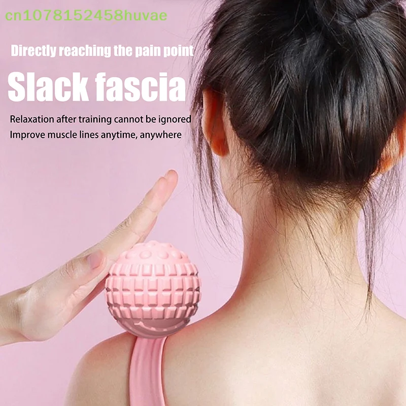 1PC TPR Floating Point Muscle Relaxation Massager Light Massage Adsorption Ball Relieves Pain Reusable And Washable