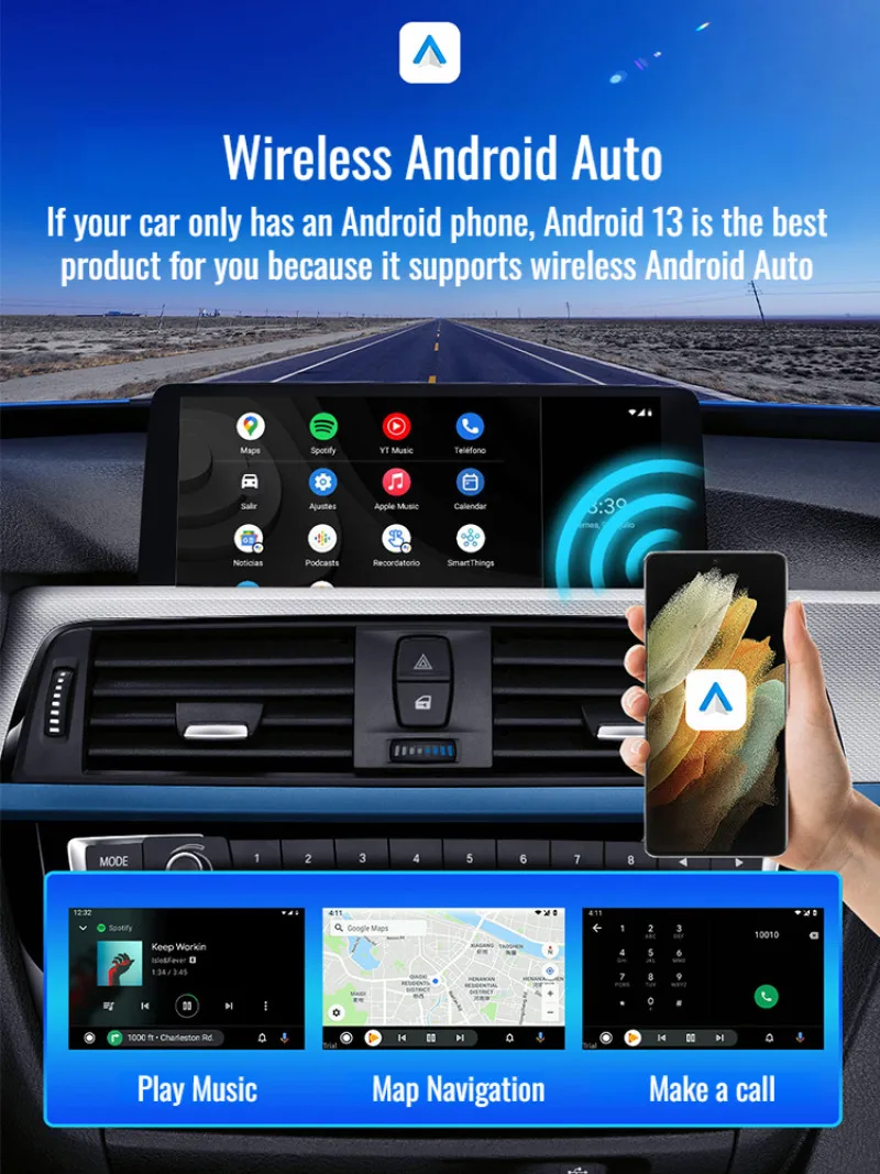 Car smart box wireless interconnect android car box smart adapter wired wireless box