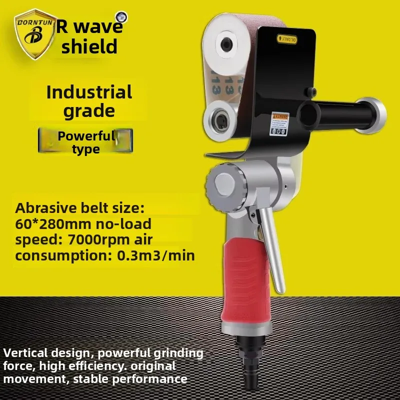 Wave Shield Pneumatic Belt Sander 60*260mm Belt Sanding Machine Belt Polishing Machine Wire Drawing Machine Bd-7097