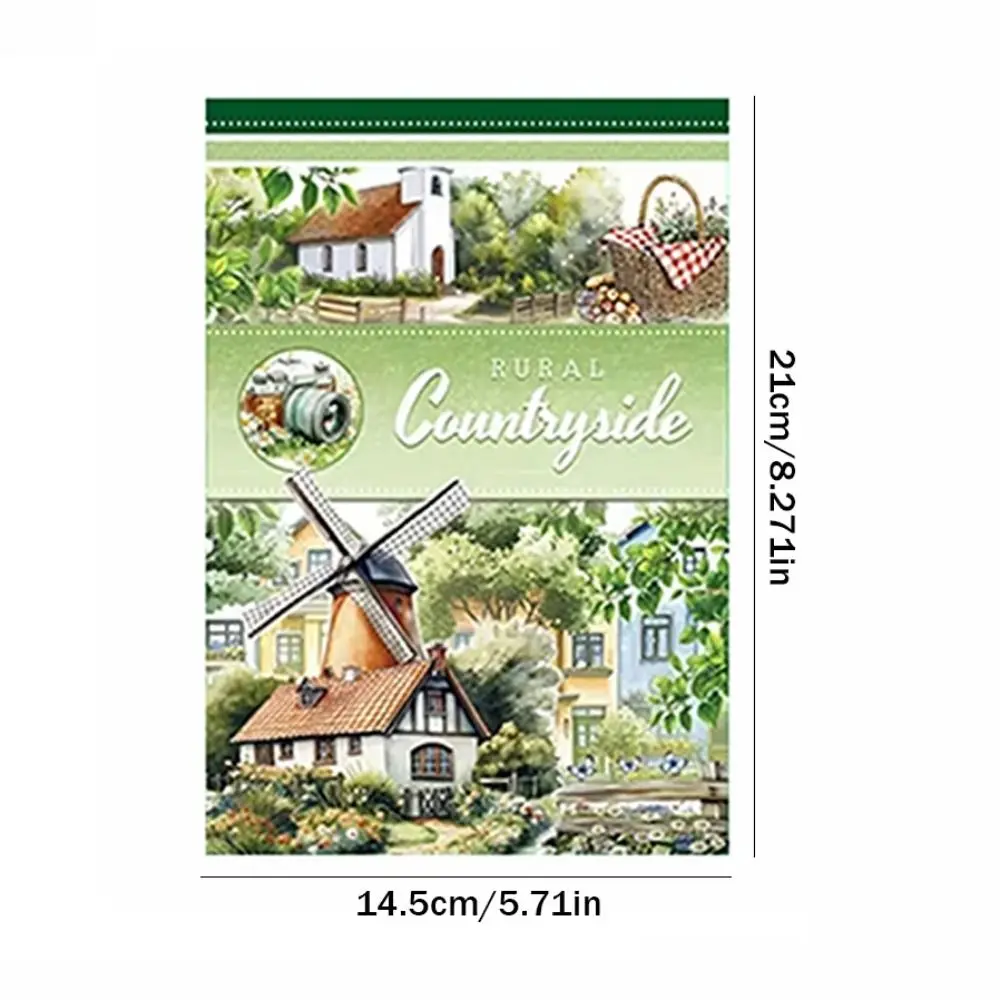 20 folhas/livro criativo pré-cortado adesivo estético livro diy artesanato multi cena scrapbooking adesivo diário scrapbooking