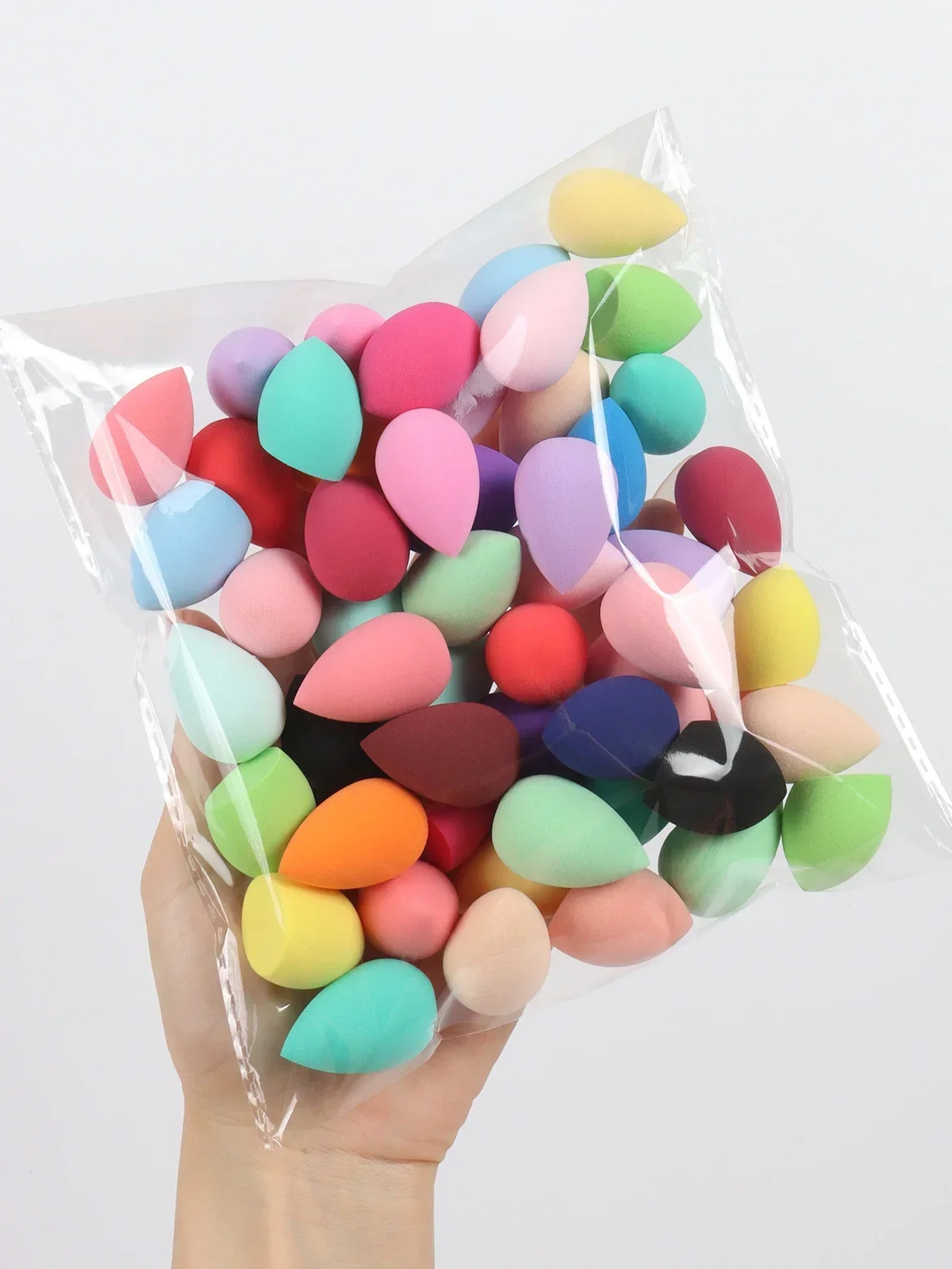 Mini Random makeup eggs 10-20-50-100 pack. Random color and shape, multi-color Make-up sponge, foundation mixed beauty sponge