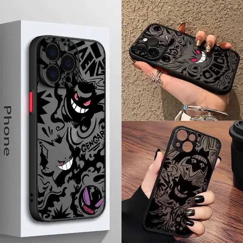 Anime Gengar For OPPO Realme 15 13 12 11 10 9i 8 7i 7 6 5 Pro Plus Frosted Translucent Soft Phone Case