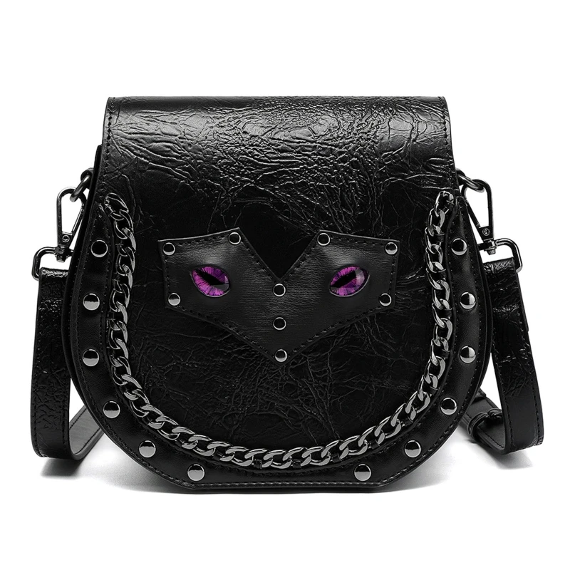 

Medieval Steampunk Black Mini Crossbody Shoulder Phone Wallet Cosplay Gothic Shoulder Bag For Halloween Accessories Women Girls