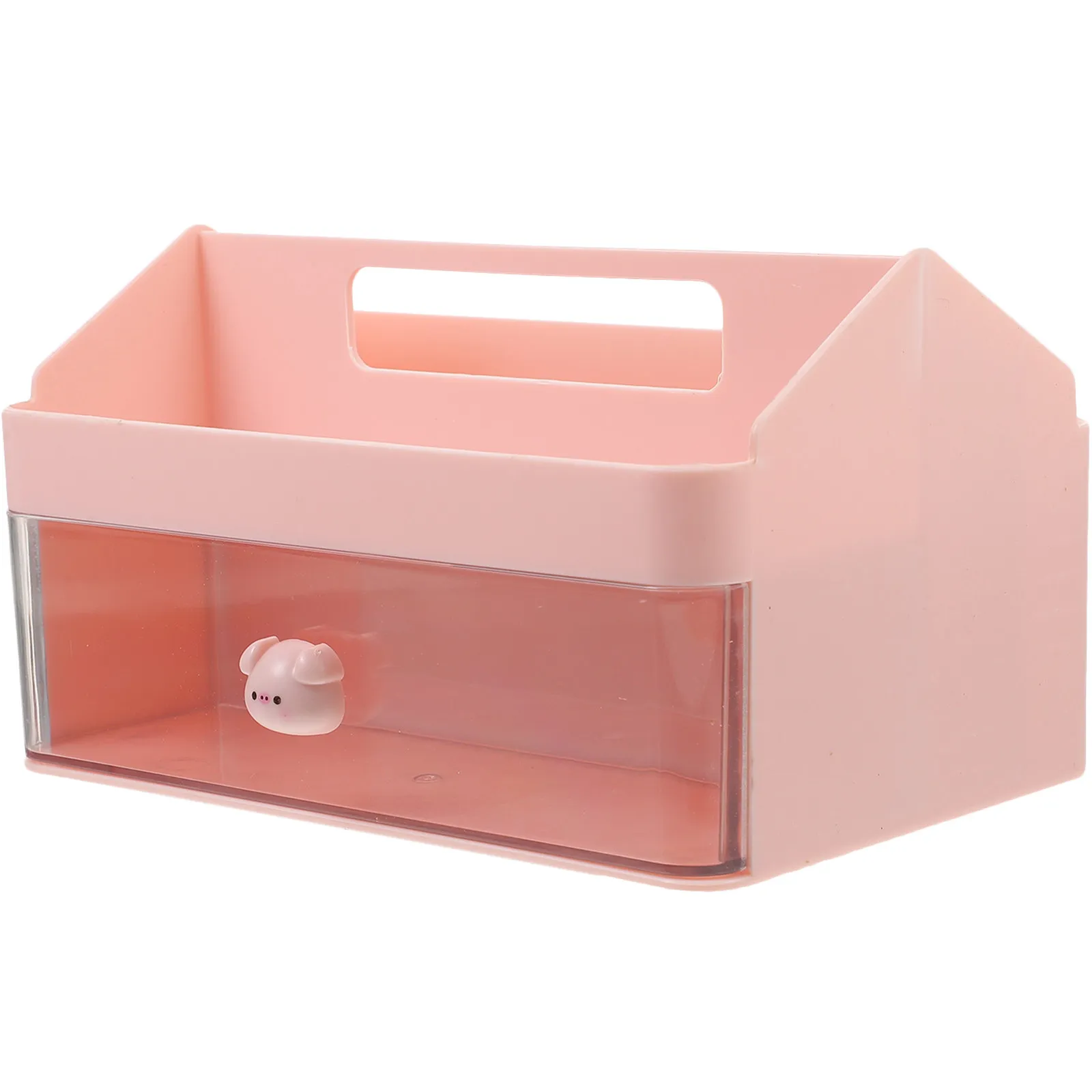 Plastic Desktop Organizer Storage Container Multifunctional Makeup Sundries Holder Pen Holder Office Home Desk