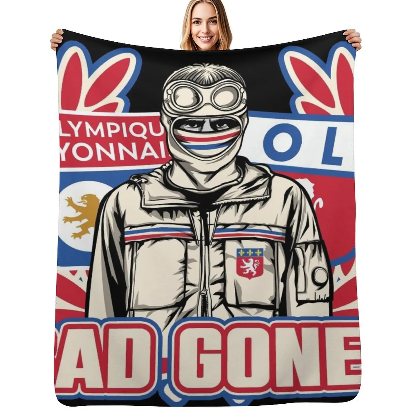 Bad gone ultra Throw Blanket Warm Flannel Blanket for Couch Chair Bedroom