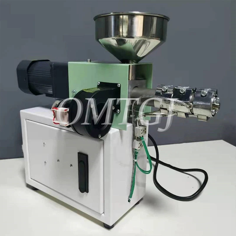 Single Screw Extruder Desktop Plastic Injection Molding Machine Polymer Material PP ABS Extrusion Small Extruder 110V/220V SJ15