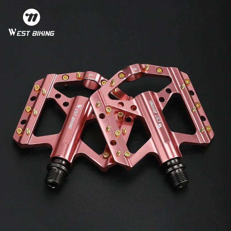 

WEST BIKING Bicycle Pedals 3 Bearing Anti-slip MTB Road Bike Pedals Aluminum Alloy Ultralight Sealed Bearing Cycling Bike Pedals