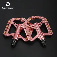 WEST BIKING Bicycle Pedals 3 Bearing Anti-slip MTB Road Bike Pedals Aluminum Alloy Ultralight Sealed Bearing Cycling Bike Pedals
