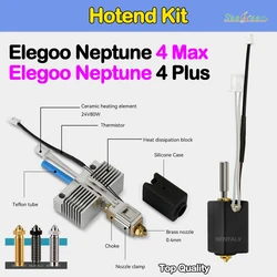 3D Printer Print For Elegoo Neptune 4 Plus Nozzle Head For Neptune 4 Max 24V 80W Hotend Kit Ceramic Heating Rod Extruder Head