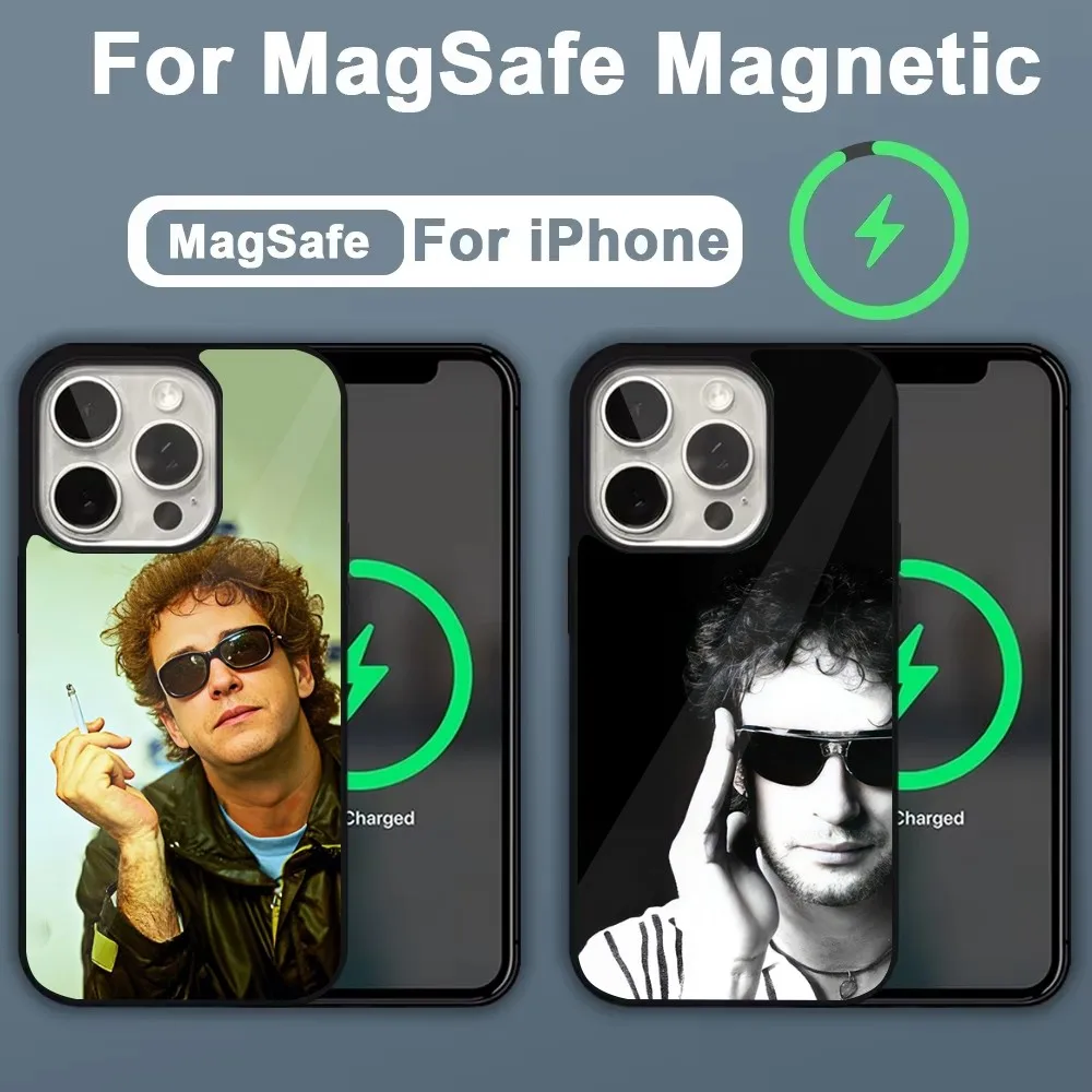 Singer Songwriter G-Gustavo Cerati Phone Case For iPhone 16,15,14,13,12,11,Plus,Pro,Max,Mini Magsafe Magnetic Wireless Charging