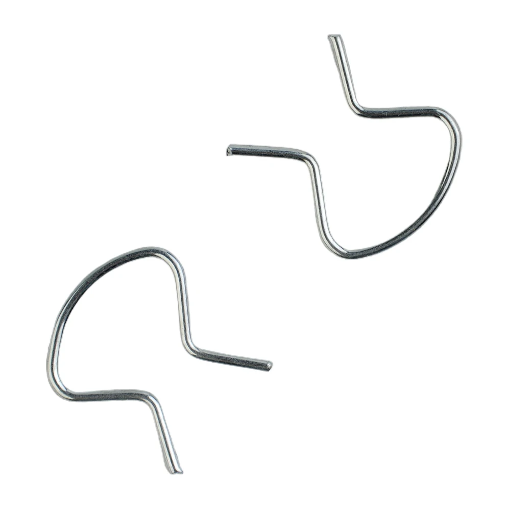 6 PCS/set Horseshoe Clips 6 PCS/Set Front Horseshoe Clip Set Left Plastic Zinc Plated Crank Retainer Door Handle
