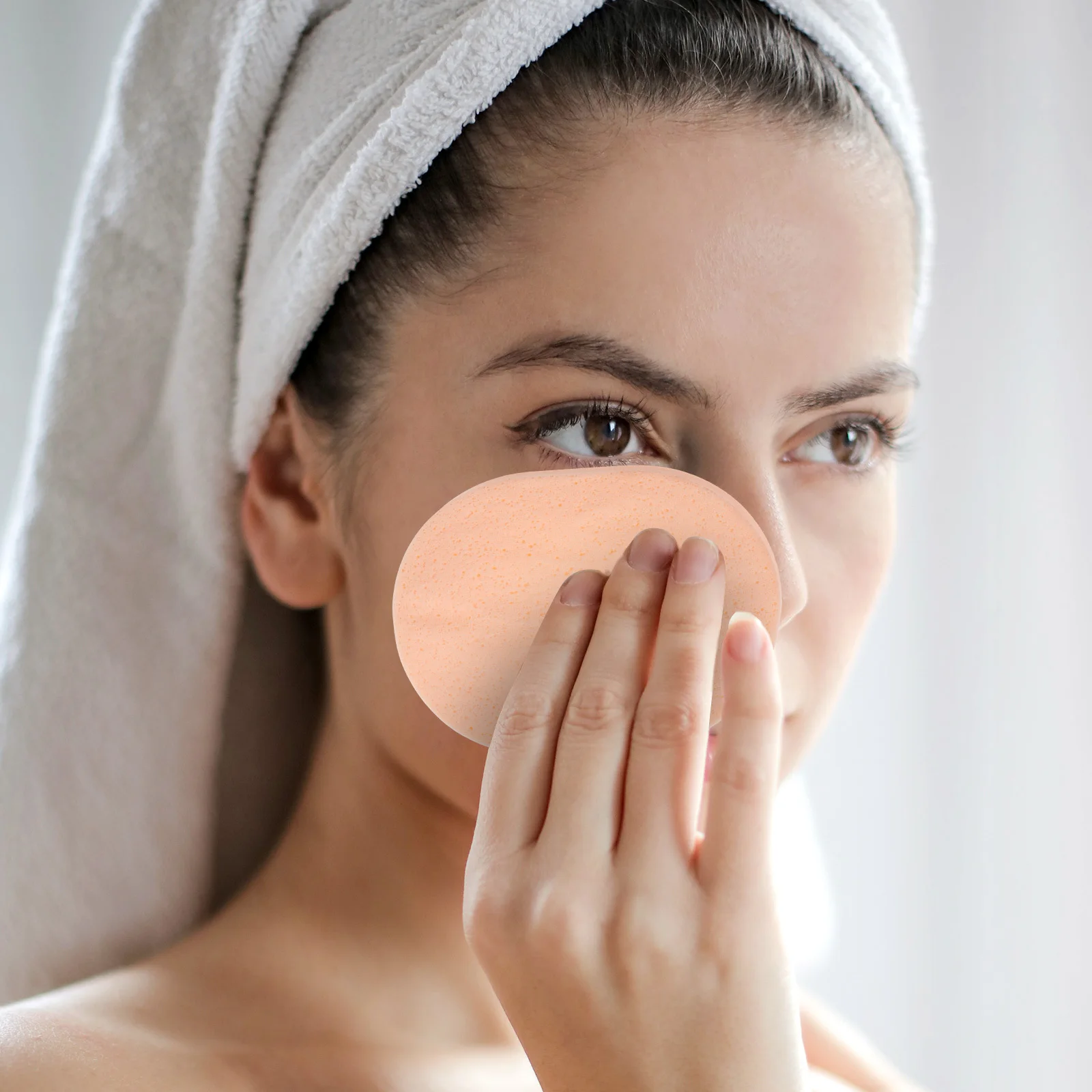 

24Pcs Multi-Function Facial Cleaning Sponges Exfoliating Face Scrubbers Portable Compact Convenient Face Cleaner Reusable