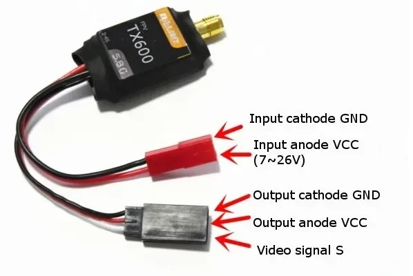 RC 5.8G 32ch 600mw Super Mini Transmitter TX with Mushroom Antenna Telemetry for  Phantom 2+H3-3D+IOSD