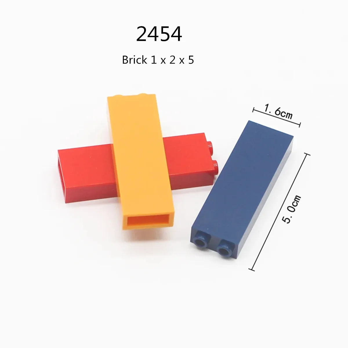 1 Pcs building Blocks 2454 Brick 1x2x5 Holder Bulk Modular GBC Toy per High-Tech MOC Set