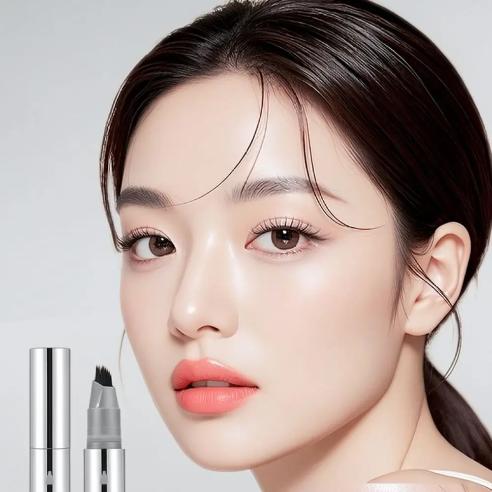 For For Lilinzi Natural Eyebrow Pen Waterproof Fork Tip Brow Enhancer Precise Hairline Filling Long Wearing Makeup Beauty Tool