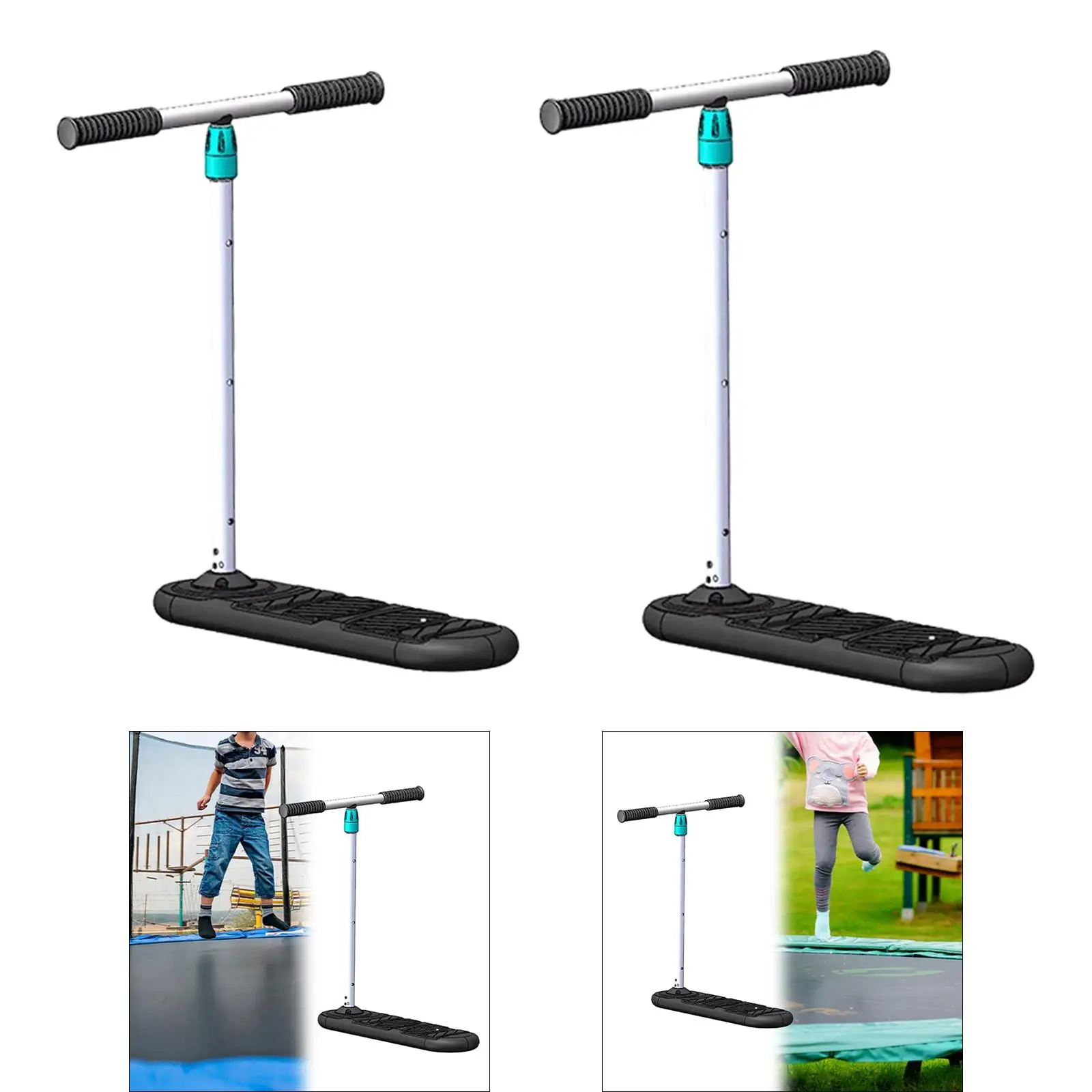 Trampoline Scooter for Kids Gear Enhances Balance Portable Versatile Trampoline Skateboard for Game Park Indoor Birthday Party