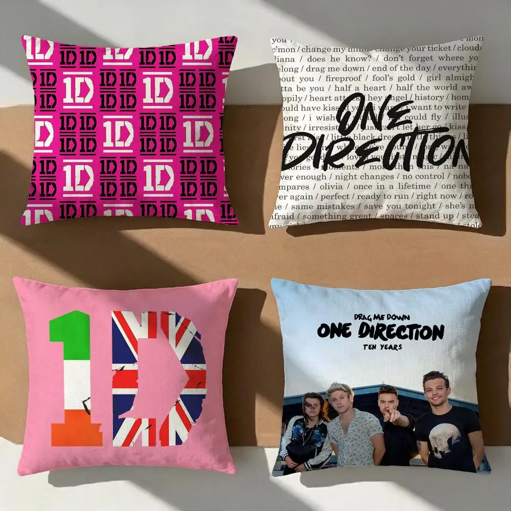 Band One Direction Cushion Cover Pillow Cover Nordic Minimalist Throw DoubleSided Print Cushion Case for Sofa Bedroom Decor