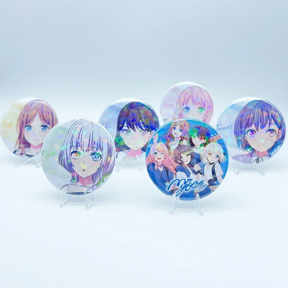 Anime BanG Dream Cosplay Badge Anime Accessories Toyama Kasumi Brooch Pin Backpack Decoration Cartoon Gift   friends Keychain