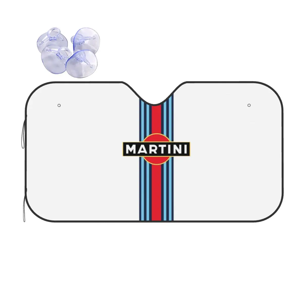 

Солнцезащитный козырек Martini Racing в полоску, лобовое стекло автомобиля, переднее лобовое стекло, солнцезащитный козырек, аксессуары, чехлы
