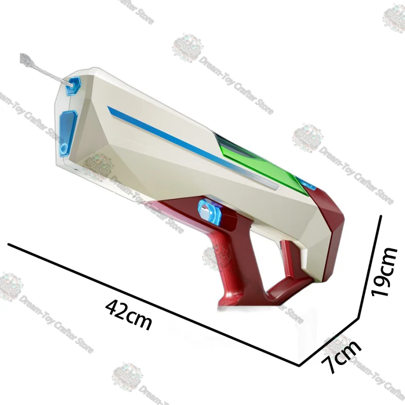 Pistolet à eau électrique Cyberpunk, jouet automatique pour enfants, plage en plein air, auto-aspiration, trempage, Blaster, tir d'été, jeu amusant
