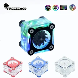 Acrylic RGB Water Cooler Flowmeter PC Monitor,Computer Peripherals Water Cooling 5V 3Pin ARGB AURA SYNC LSJ-KJR