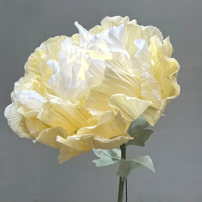 Mechanical simulation flower blooming and closing flower Meichen window decoration ornament emperor flower wedding shopping