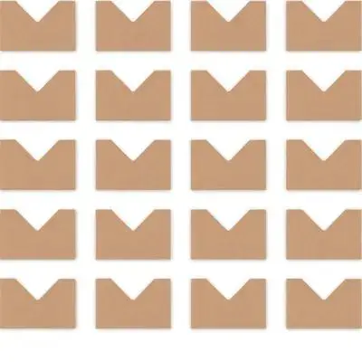 100Pcs Cardboard Corner Protectors Thick Kraft Paper Frame Corner Guard for Photo Frame Packing Shipping Moving Protection