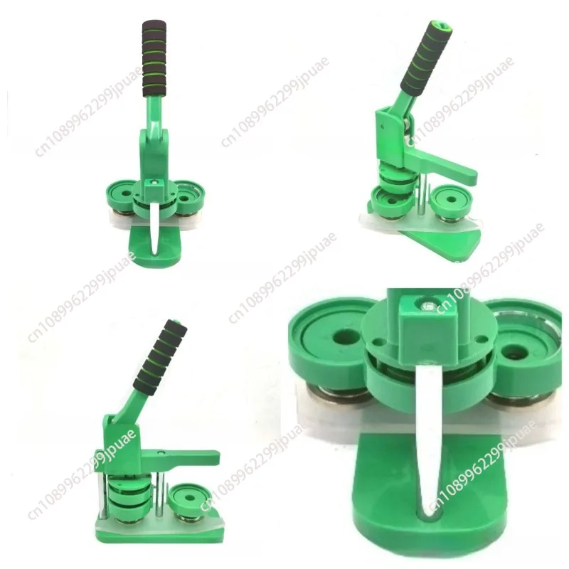 New 44mm Badge Maker Set, Light Plastic Button Press with 100 Supplies