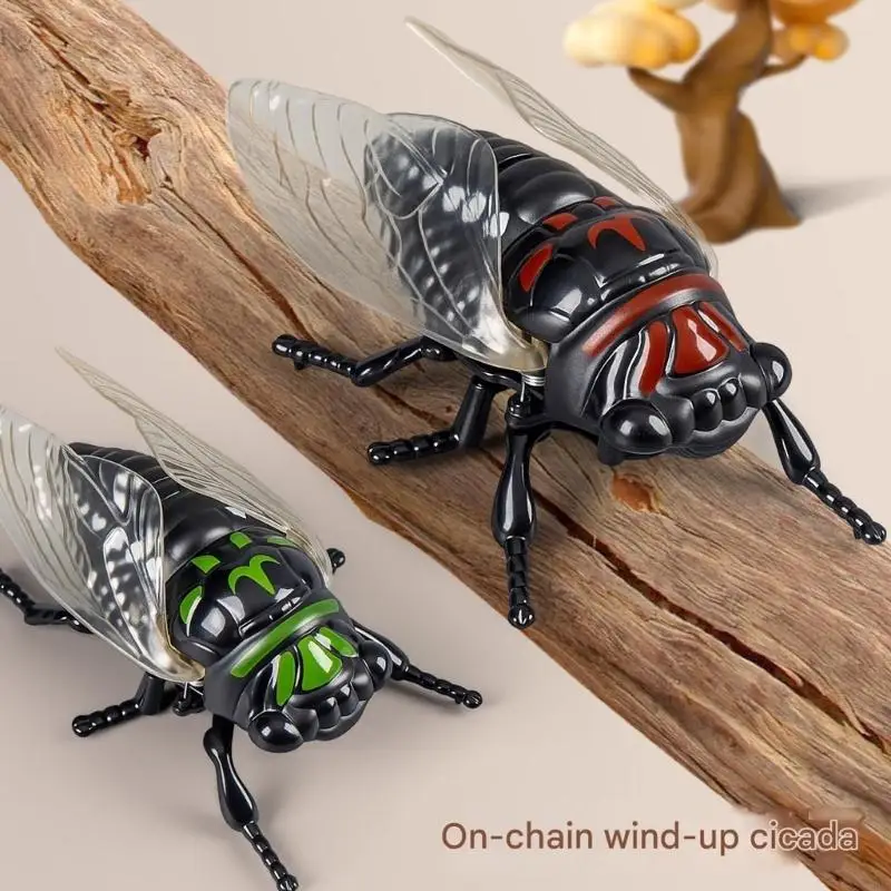 

Заводная игрушка-цикада, доставляющая комические развлечения. Реалистичный дизайн насекомых. Прочная пластиковая конструкция