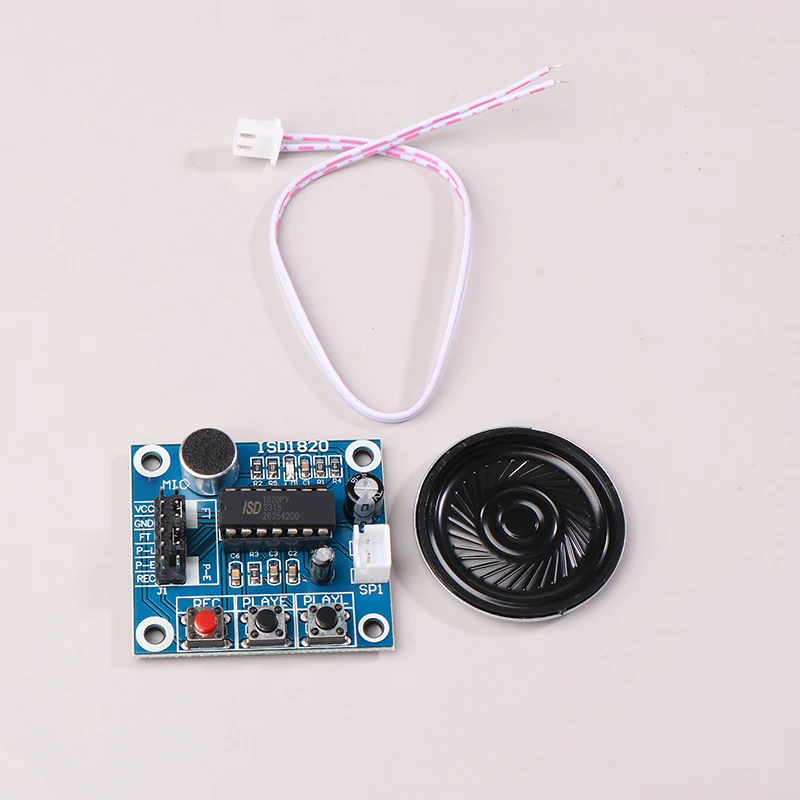 1Pc ISD1820 Voice Recording Recorder Module The Voice Board Telediphone Board With Mic Sound Audio Loudspeaker