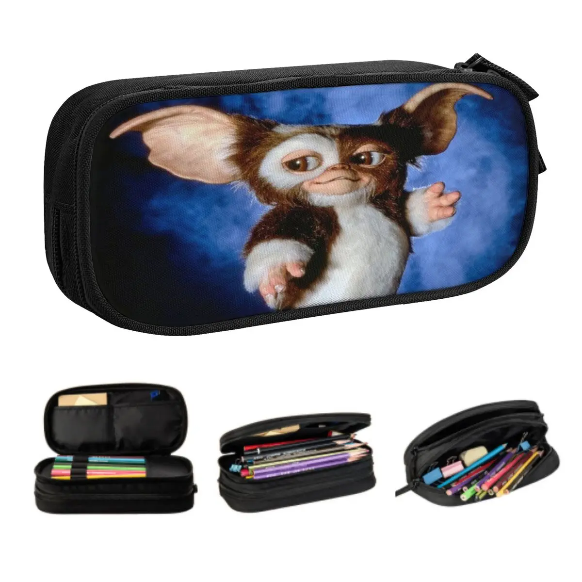 Gremlins Kawaii Pencil Cases Boy Girl Big Capacity Gizmo Mogwai Monster Movie Pencil Bag Pouch Students Stationery