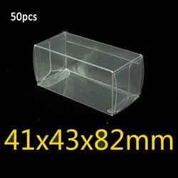 41*43*82mm 20/25/500PCS  PVC Transparent Toy Cars Model 1/64  Dust Proof Display Protection Box  Display Boxs