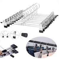 5~20pcs Metal Pants Racks Wind Proof Multi-purpose Skirt Racks for Clothes Drying Trousers Wardrobe Clip Anti-slip Black TMZ