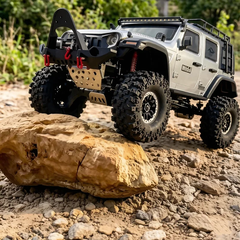 Hot 1/10 WL 104006 Remote Control Electric 4WD Off-Road Climbing Vehicle Brushless RC Two-Speed Metal Armor With Light Model Toy