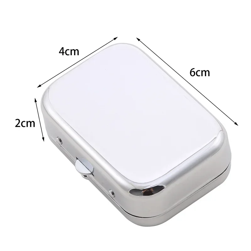 Pocket Metal Ashtray Mini Desktop Cigarette Holder Personal Ashtray With Lockable Lid Gift For Man Smoking Accessories