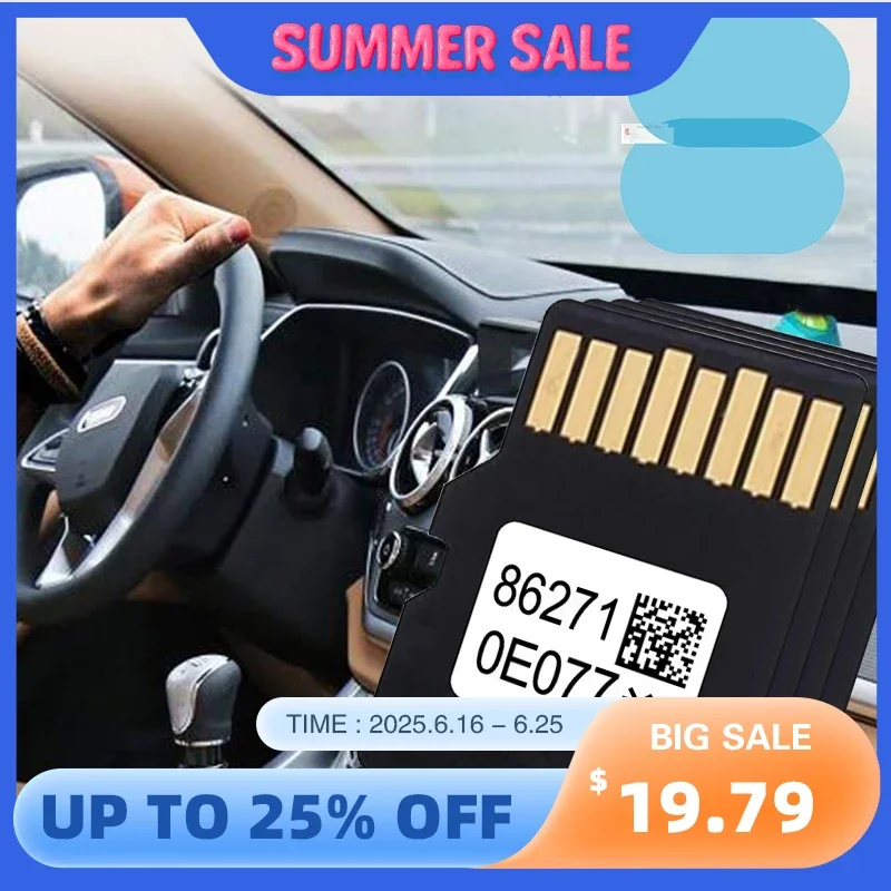 

for Toyota Corolla Prius 4Runner 86271-0E077 SD Card Latest Maps Update Navigation GPS 2025 Fit Accessories