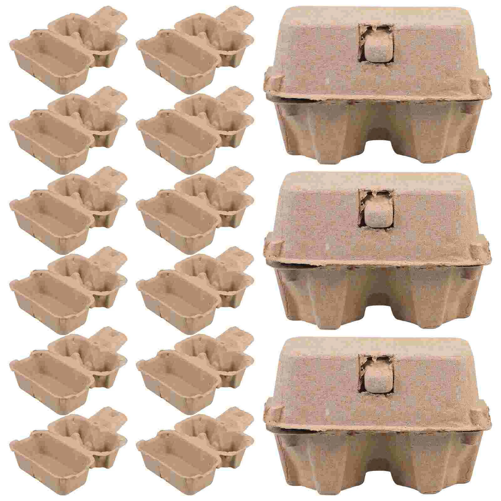 Egg Storage Containers Natural Carton Holder for Refrigerator Ceramics Office Charcuterie Eggs