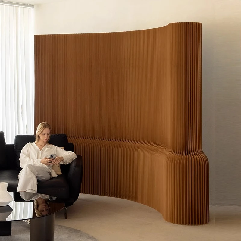 Paper Partition Organ Paper Wall Office Porch Light Screen Baffle Partition Live Stream Background Baffle Wall