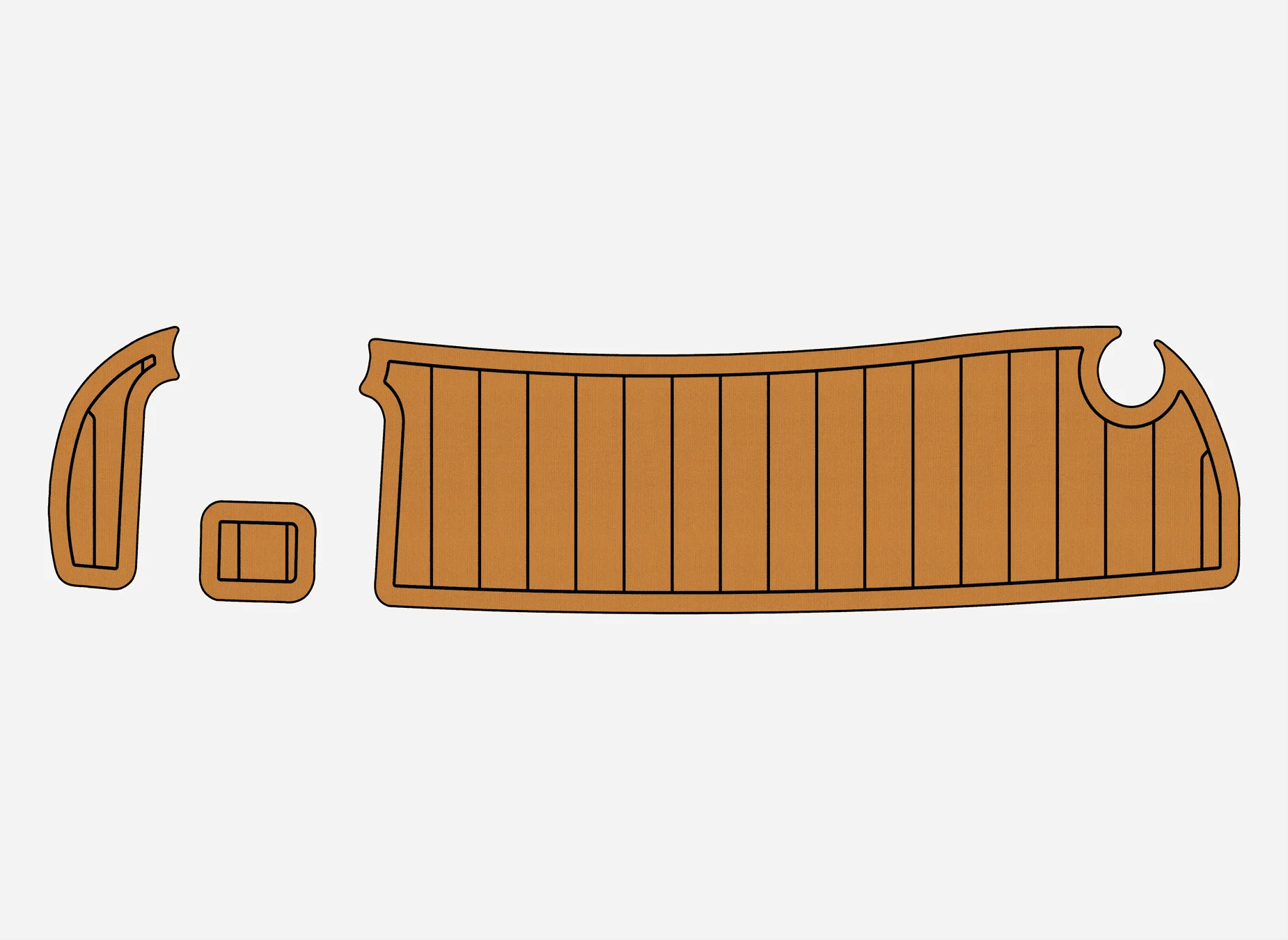 

Anti-Skid EVA Faux Teak Self-Adhesive 6mm Boat Decking Pad for 2002 Wellcraft 26 Excalibur Yacht Cockpit Durable Marine Floor