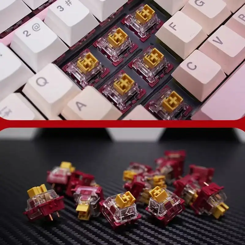 

Механические переключатели Outemu Panda 45г, улучшенные тактильные, 3-контактные, 50г, аналог MX, для игровых клавиатур, RGB, предварительно смазанные, как Holy Panda, для самостоятельной сборки