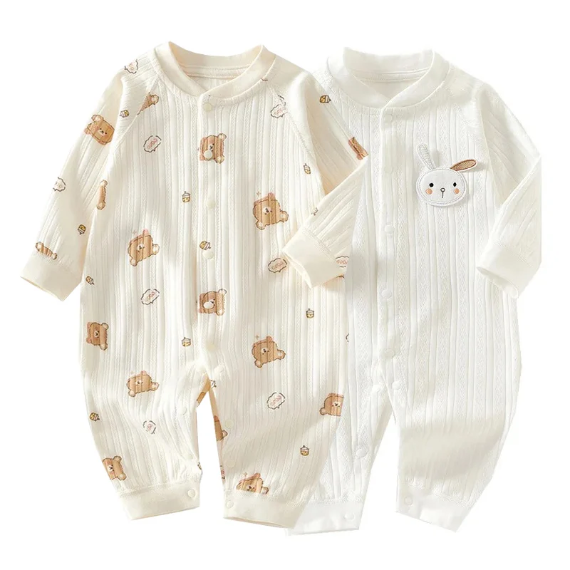 

Cotton Baby Jumpsuit Bunny Bear Newborn Romper for Boys Girls Clothes Korean Infant Onesie Toddler Outfit Kids One-Piece 0-18M