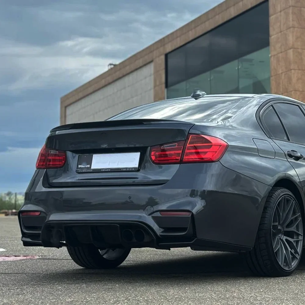 Rear Bumper Splitter Spoilers Canard Exterior Parts For BMW M3 F80 M4 F82 F83 2014-2020 Rear Corner Guard Protector Lip